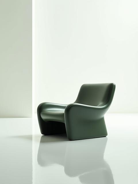 Arredo unico con forme astratte e finiture di lusso